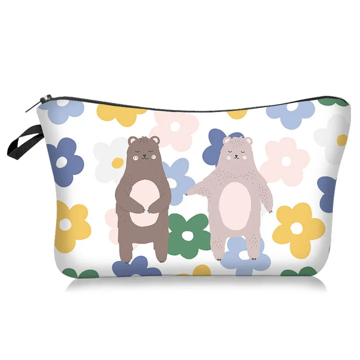 Box shaped cosmetic case for organizing small beauty items at home