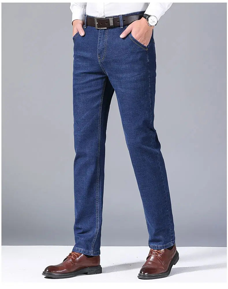 Premium Men's Straight Jeans – Effortless Comfort