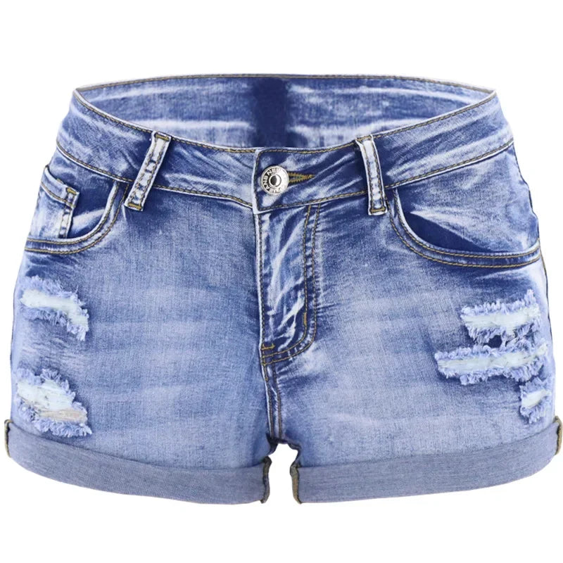 Women's Split Denim Shorts: Sexy Summer Beach Essential