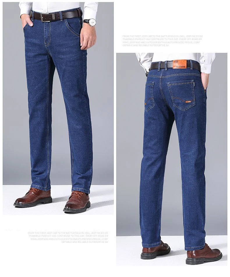Premium Men's Straight Jeans – Effortless Comfort
