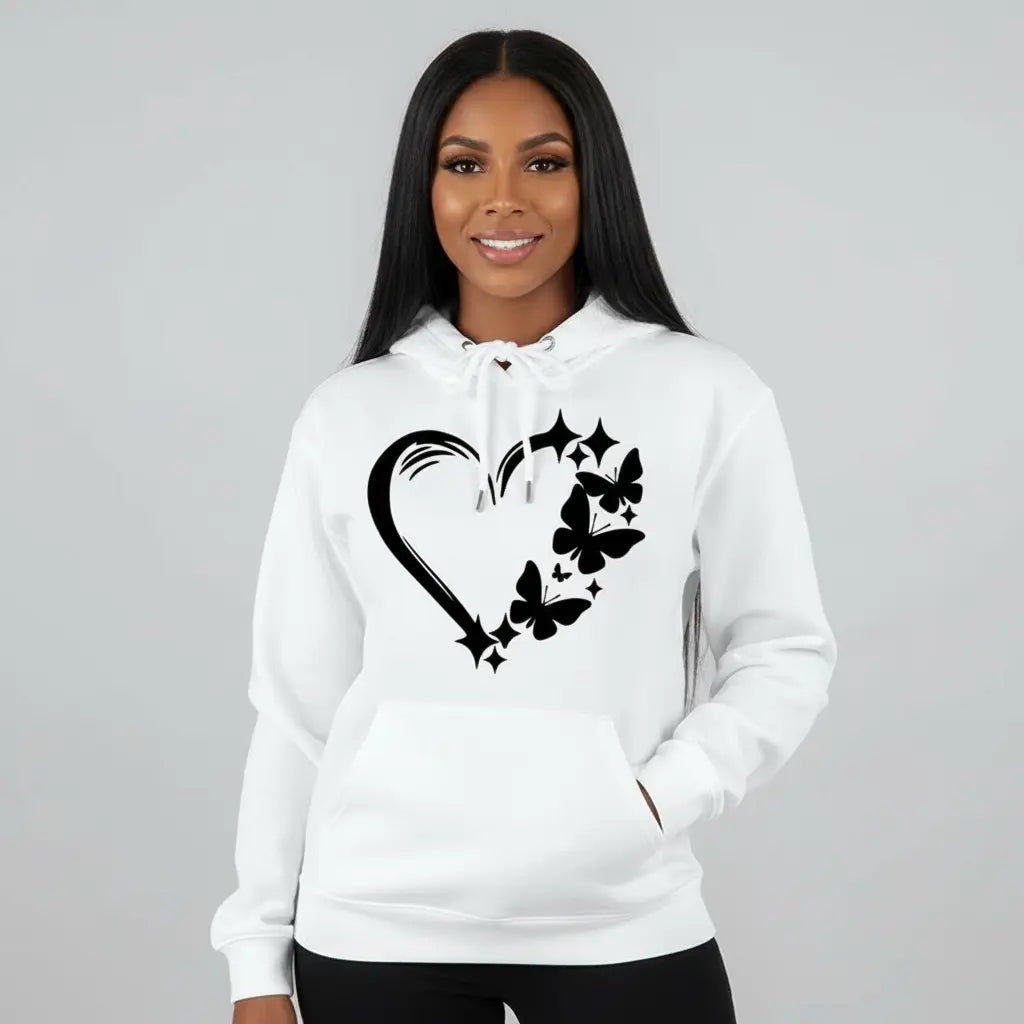 Butterfly Hoodie Women – Cute Oversized Y2K Streetwear