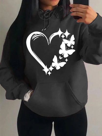 Butterfly Hoodie Women – Cute Oversized Y2K Streetwear