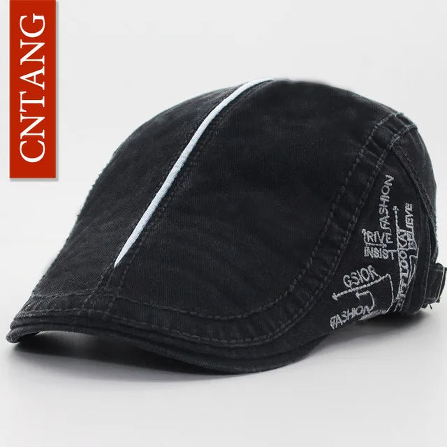 Men Beret – Adjustable Cotton Driver Cap Comfort