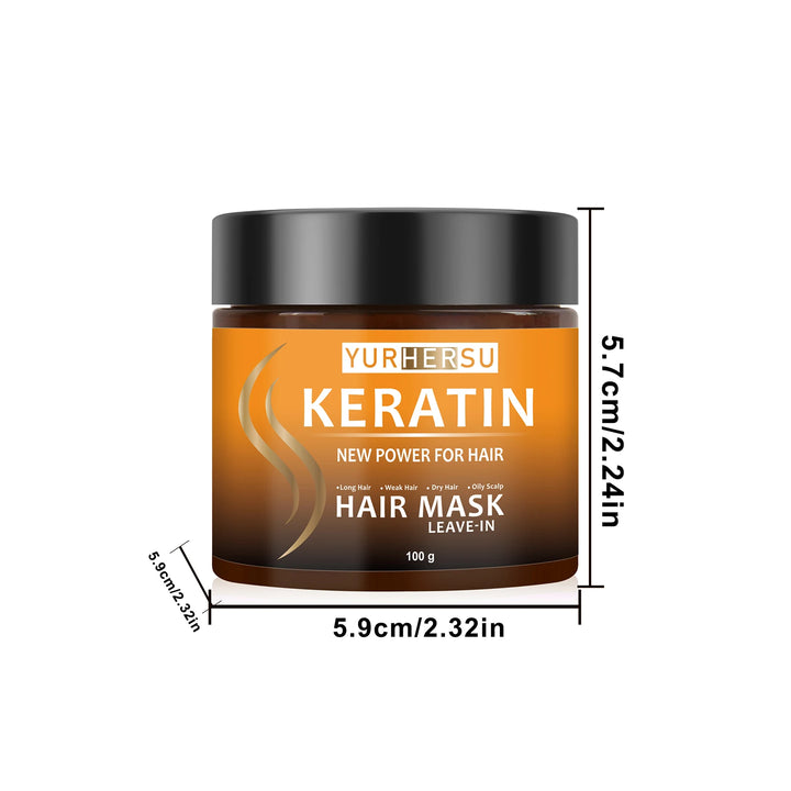 hair mask leave-in application on damp mid-lengths and ends showing smooth comb-through for breakage-prone hair after wash
