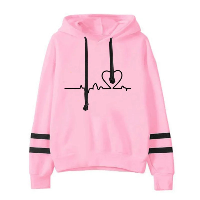 Tracksuit - Striped Hoodie & Sweatpants Set, All-Season