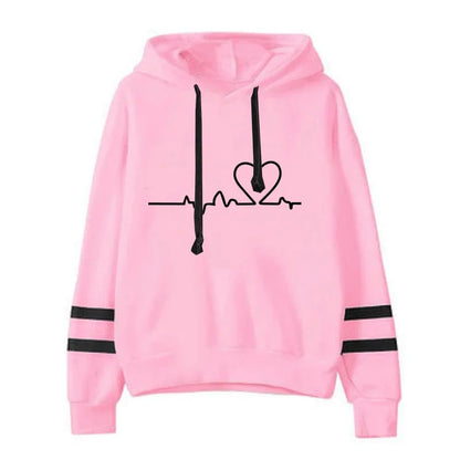 Tracksuit - Striped Hoodie & Sweatpants Set, All-Season