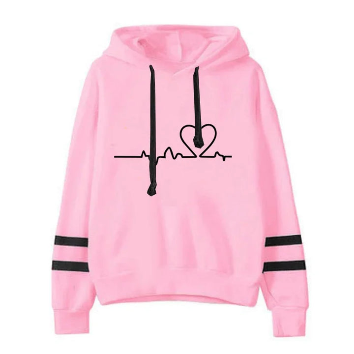 Tracksuit - Striped Hoodie &amp; Sweatpants Set, All-Season