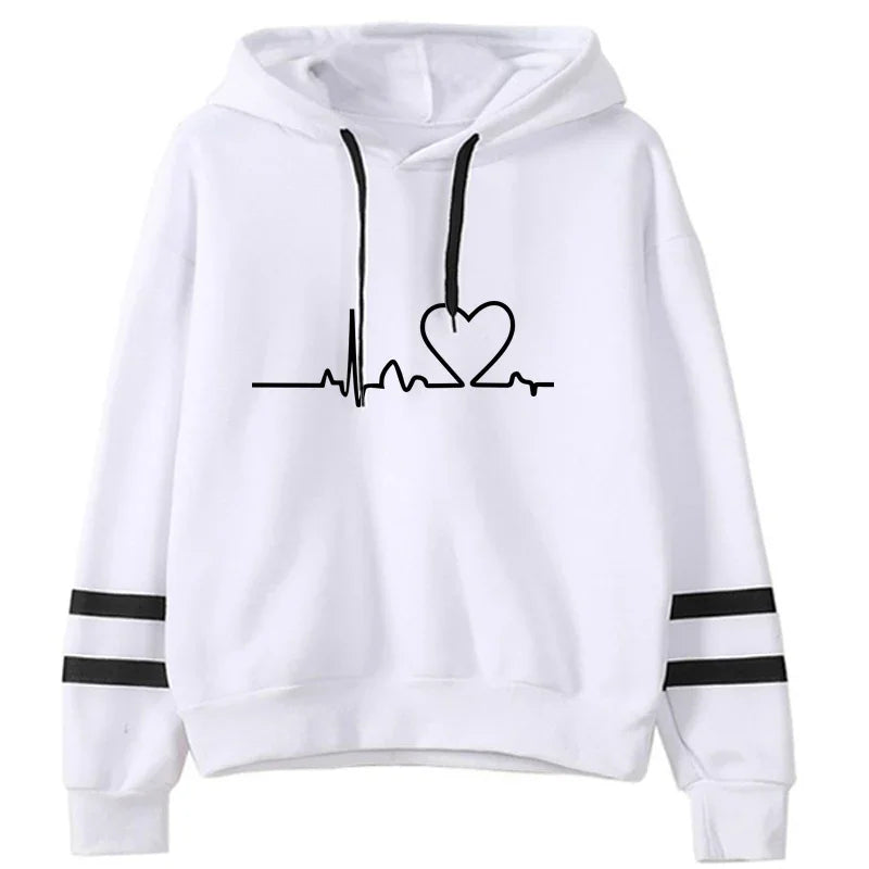 Tracksuit - Striped Hoodie & Sweatpants Set, All-Season