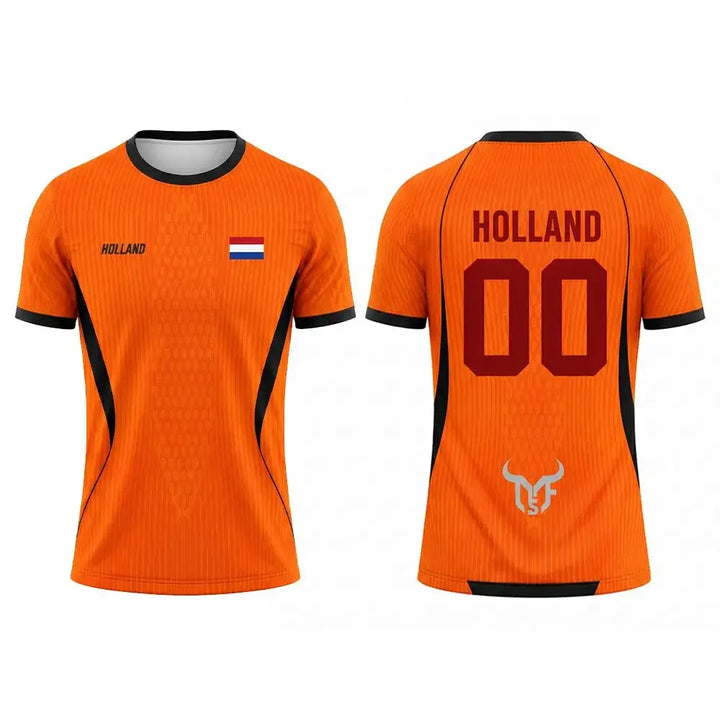 Quick-dry flag design tee for outdoor and casual fan wear