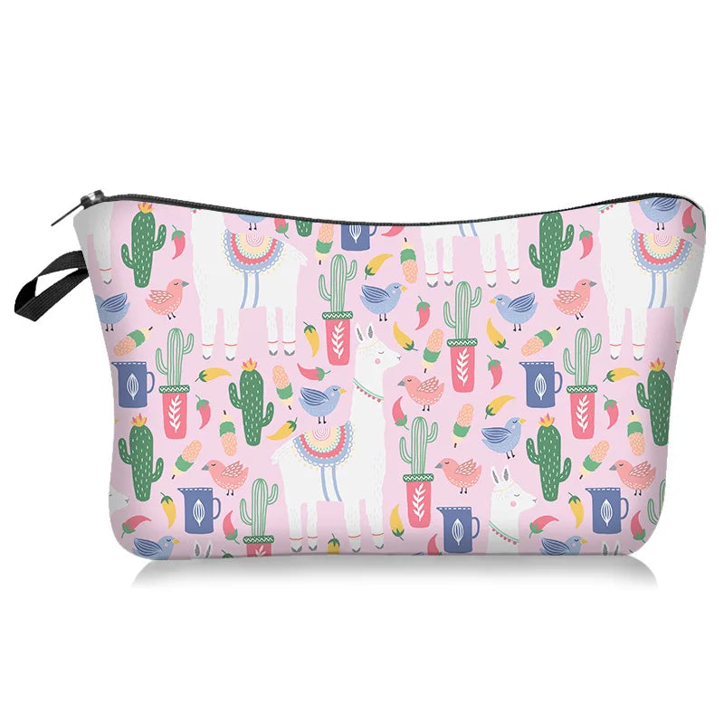 Zipper storage case for cosmetics and small personal care items