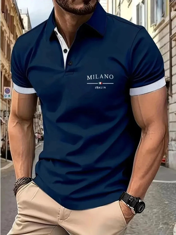Summer polo shirt men relaxed everyday style