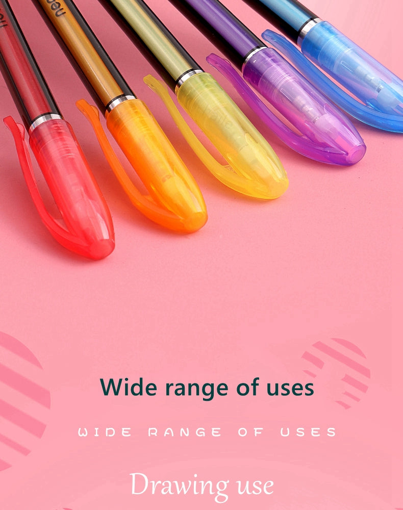 Glitter Gel Pens Set – 48 Colors for Art &amp; School