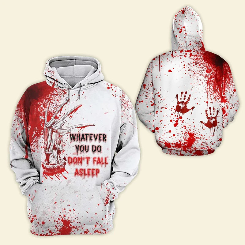 Halloween Hoodie - 3D Horror Boogeyman Graphic Pullover
