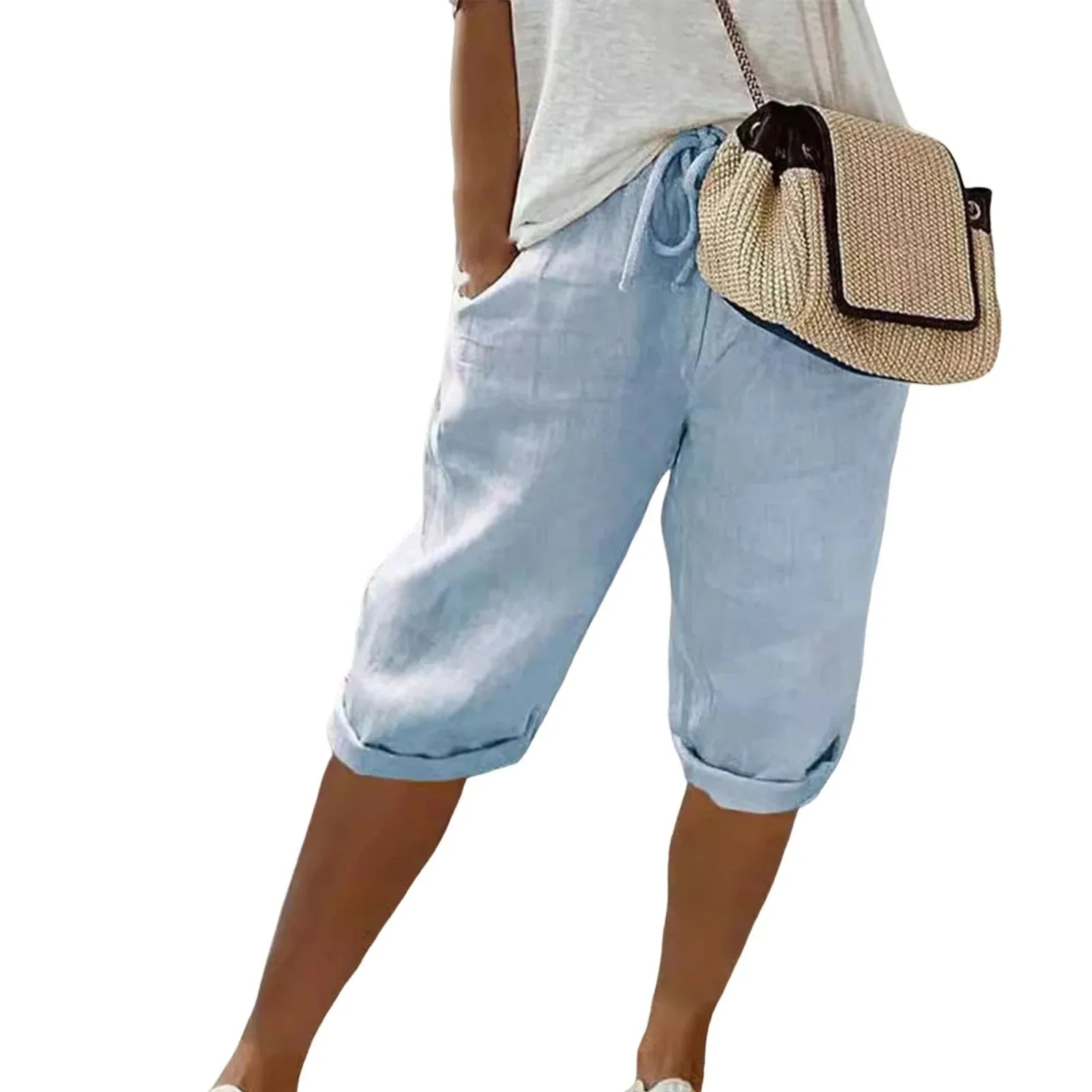 Plus Size Women’s High-Waist Shorts – Breezy Fit