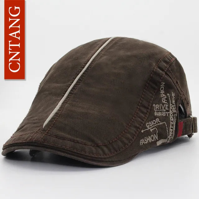 Men Beret – Adjustable Cotton Driver Cap Comfort