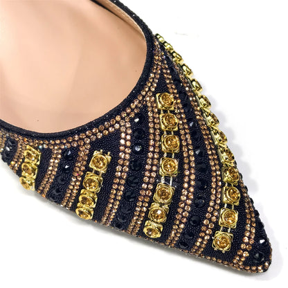 Fuchsia Rhinestone Heels & Bag Set – Party Ready Bling