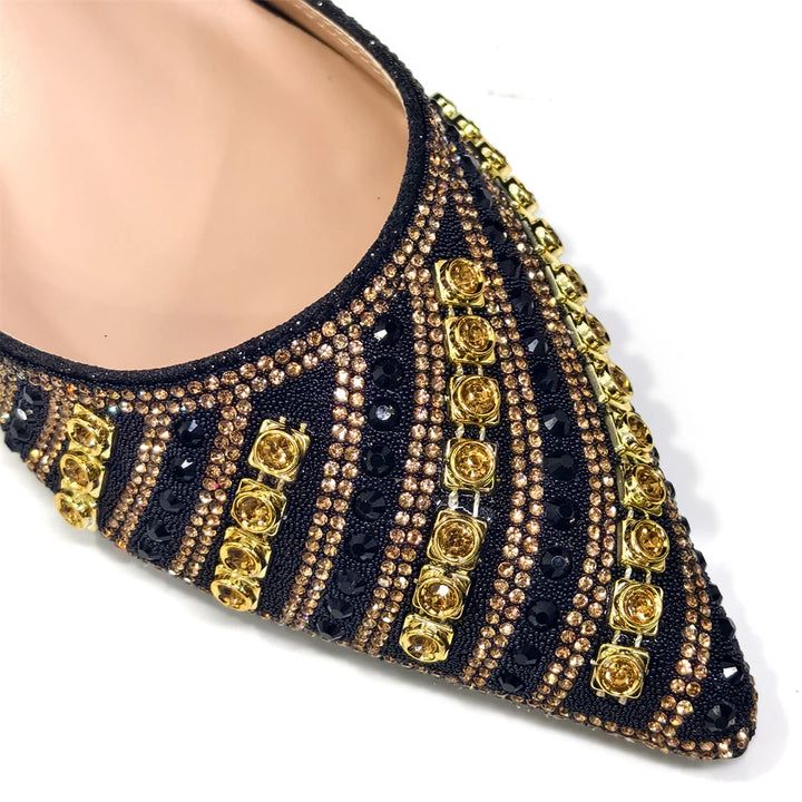 Fuchsia Rhinestone Heels & Bag Set – Party Ready Bling