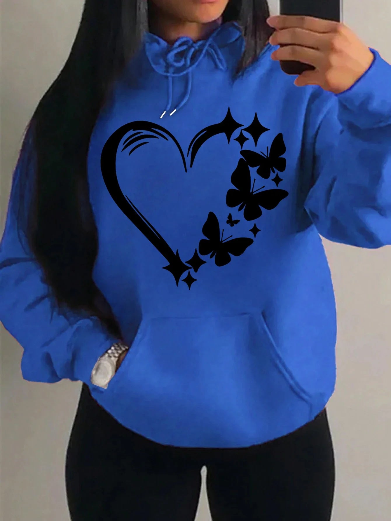Butterfly Hoodie Women – Cute Oversized Y2K Streetwear