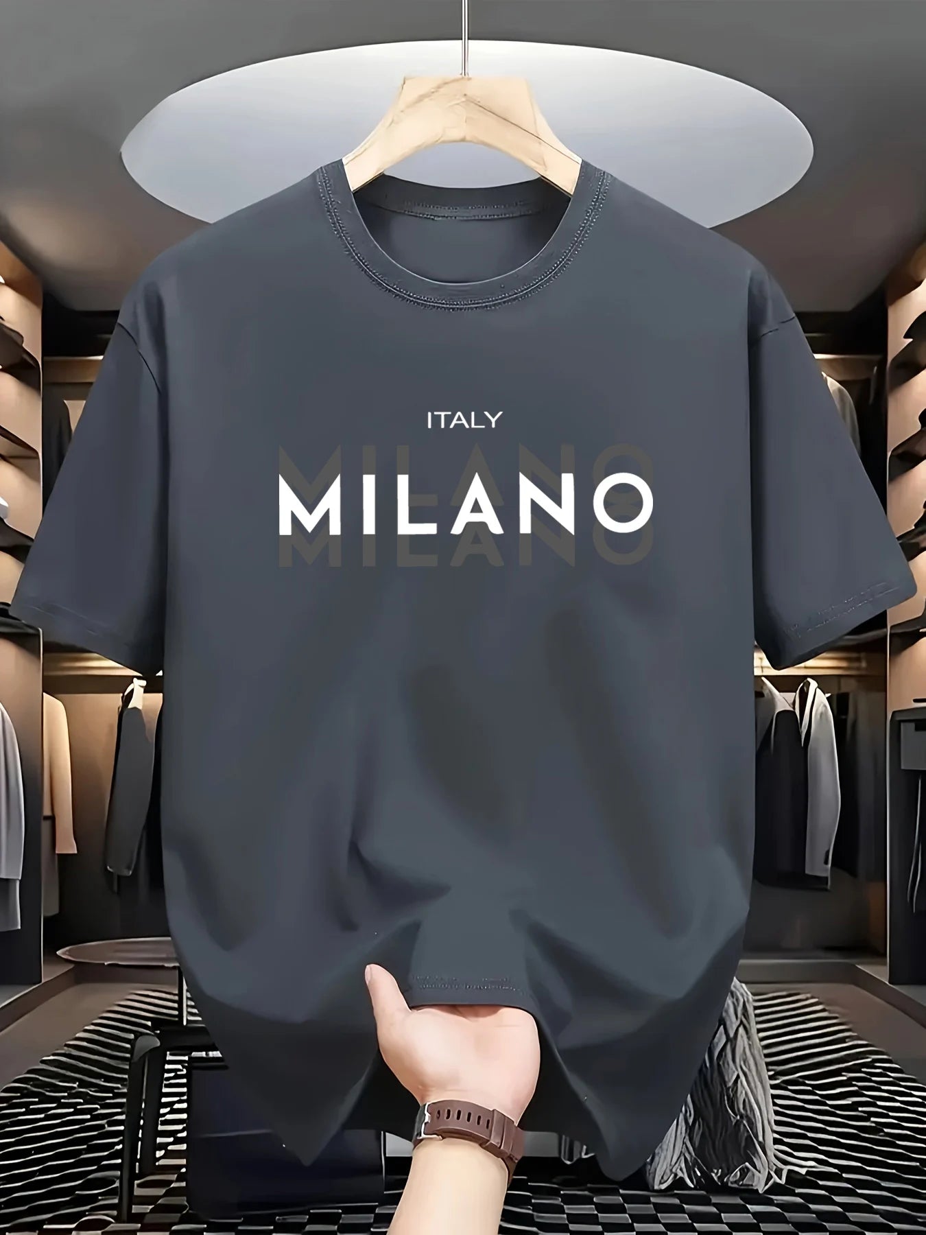 Men's Milano Cotton T-Shirt – Breathable Summer Tee