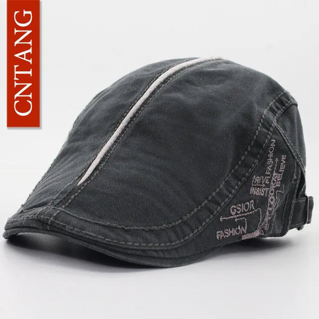 Men Beret – Adjustable Cotton Driver Cap Comfort