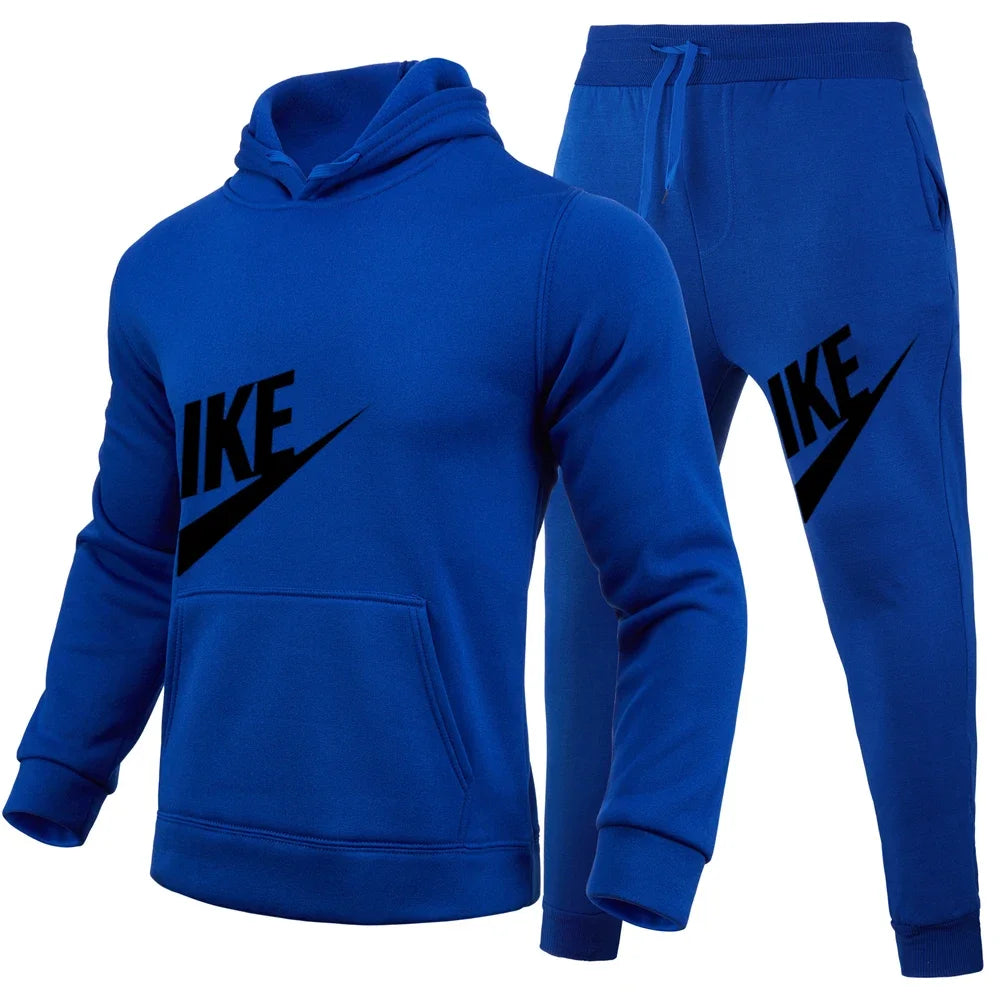 Men's Tracksuit Set – Cotton Blend Hoodie + Pants