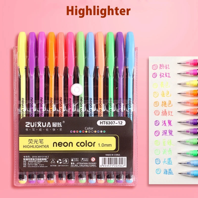 Glitter Gel Pens Set – 48 Colors for Art & School