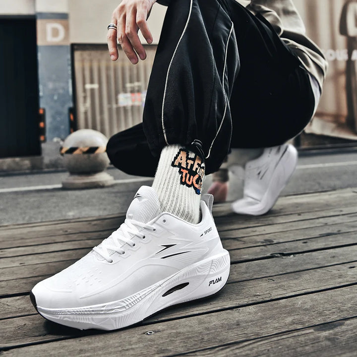 comfortable daily trainers heel support and platform sole detail
