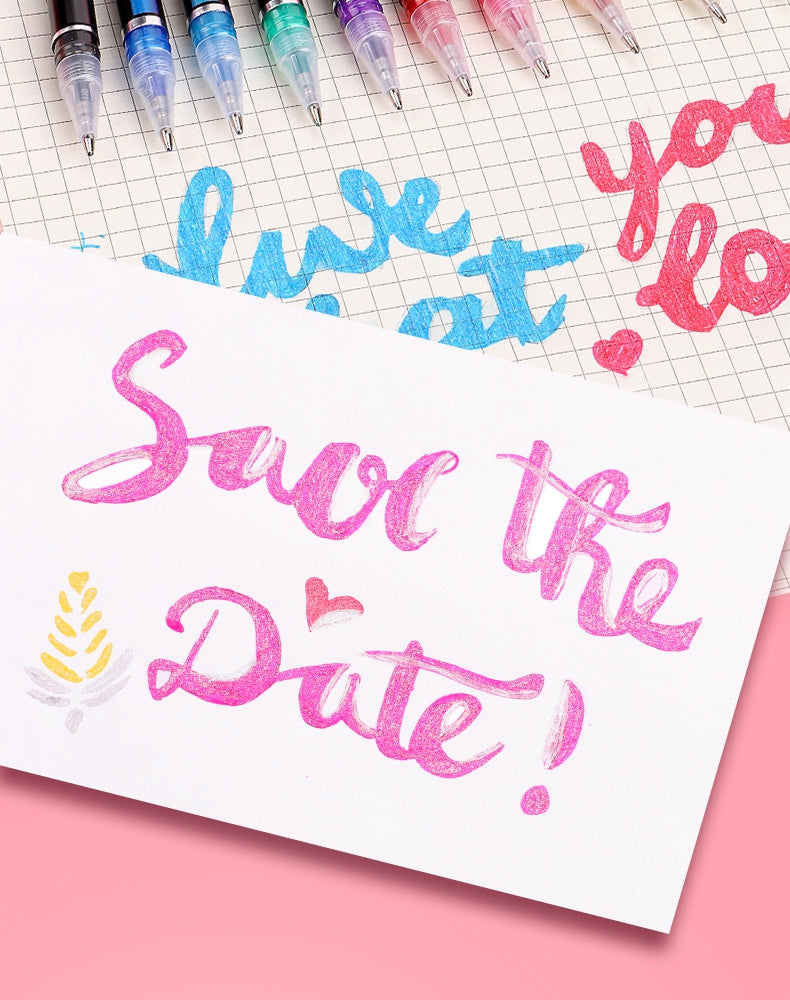 Glitter Gel Pens Set – 48 Colors for Art &amp; School