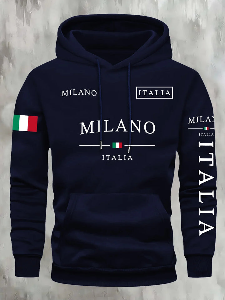 Unisex Milano Graphic Hoodie - Casual Everyday Pullover
