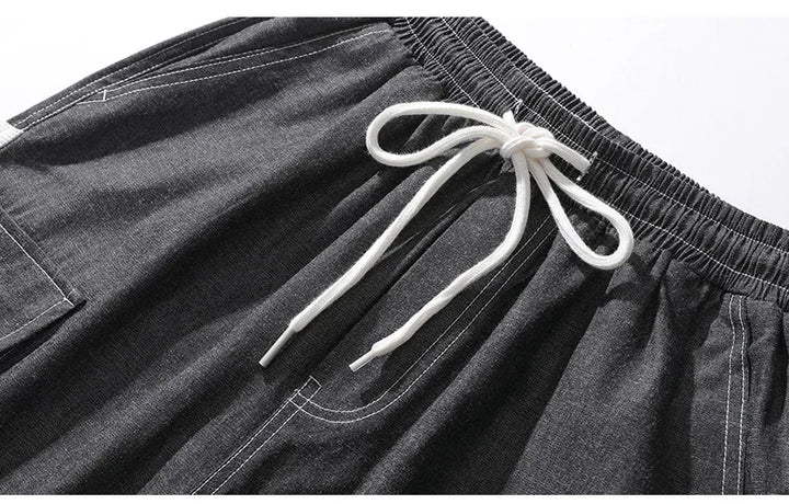Original close-up of the black cargo joggers&