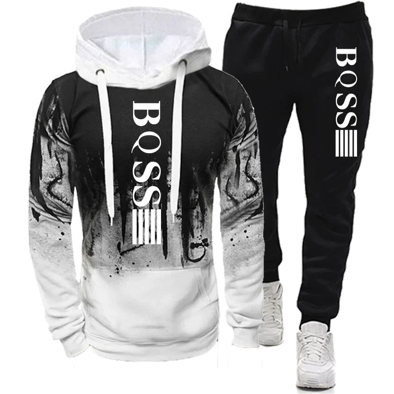 Men's Splash ink Tracksuit Set - Bold Travel Vibes 24/7