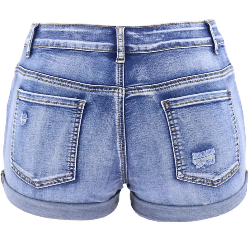 Women's Split Denim Shorts: Sexy Summer Beach Essential