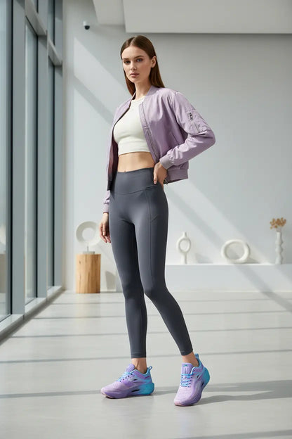 breathable running sneakers outsole grip detail on smooth surface
