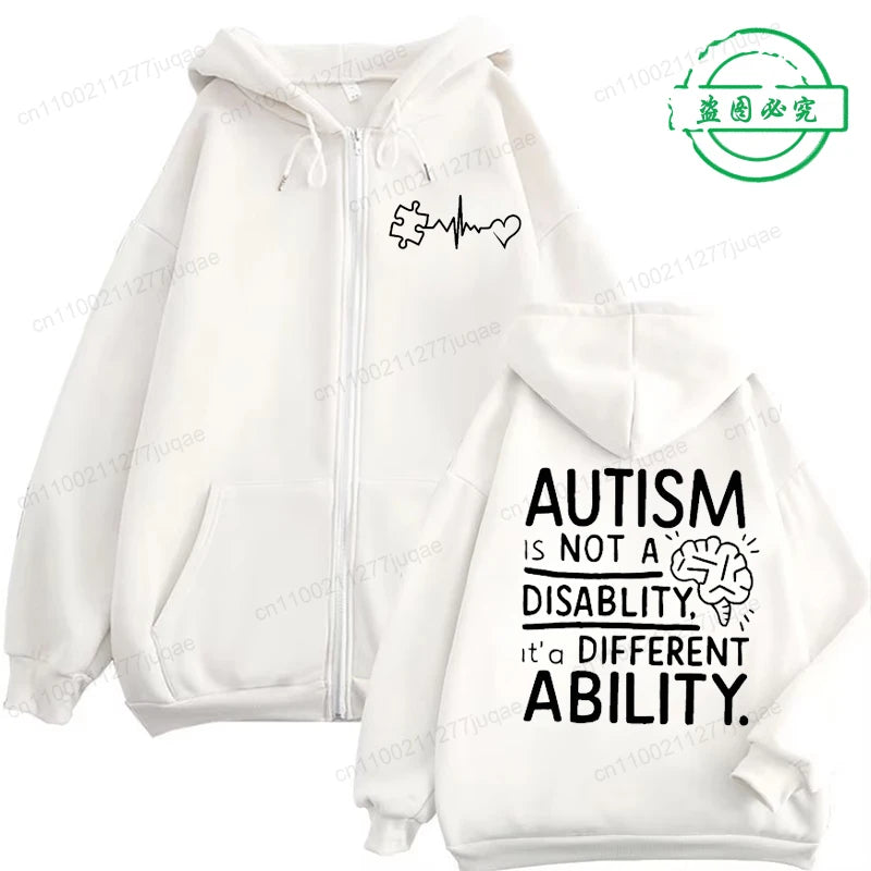Autism Awareness Hoodie – Different Ability Statement