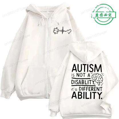 Autism Awareness Hoodie – Different Ability Statement