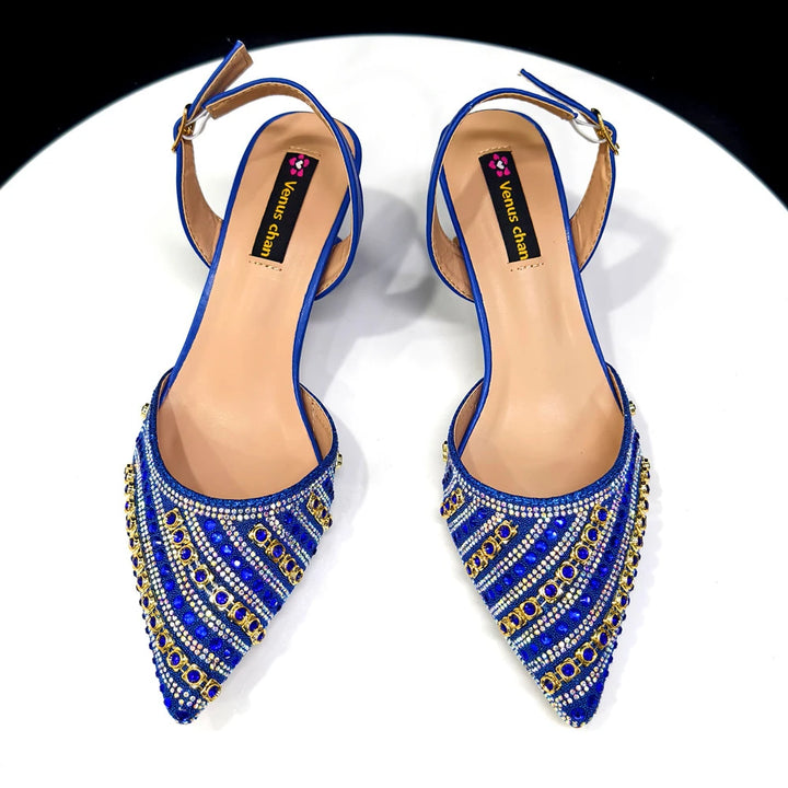 Fuchsia Rhinestone Heels & Bag Set – Party Ready Bling