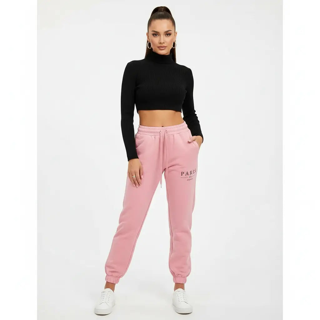 Paris Jogger Pants for Women - Cozy fleece chic fit pro