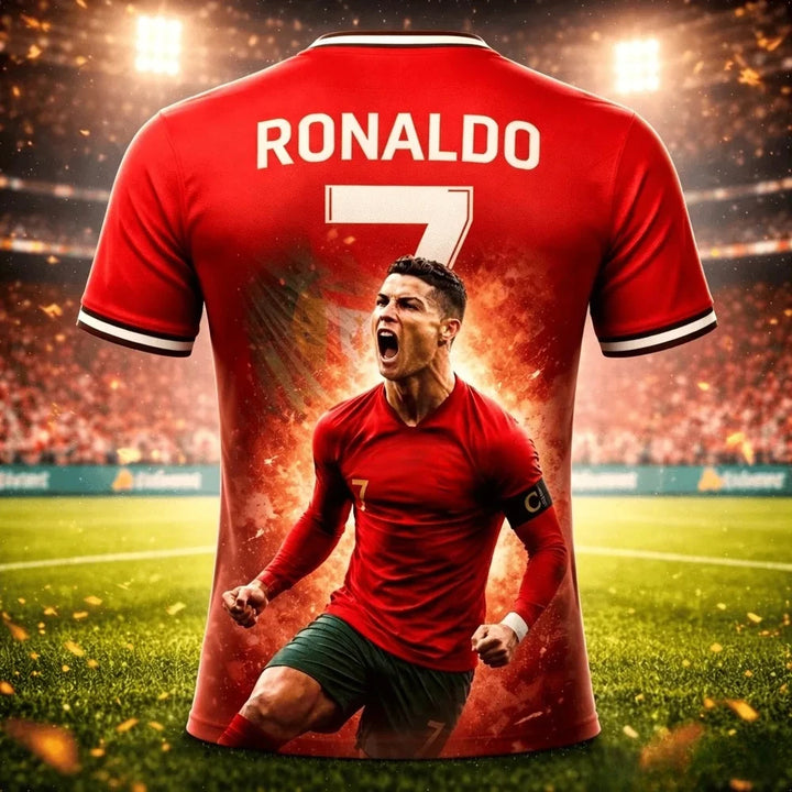 Portugal No.7 Design 27 football fan T-shirt variant