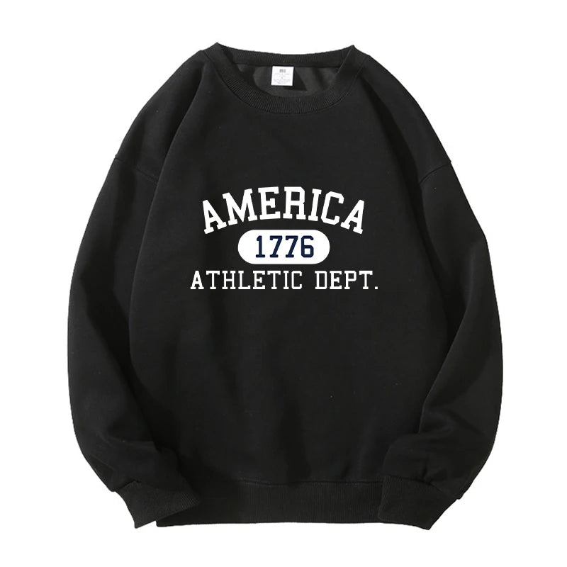 Black America 1776 unisex athletic hoodie