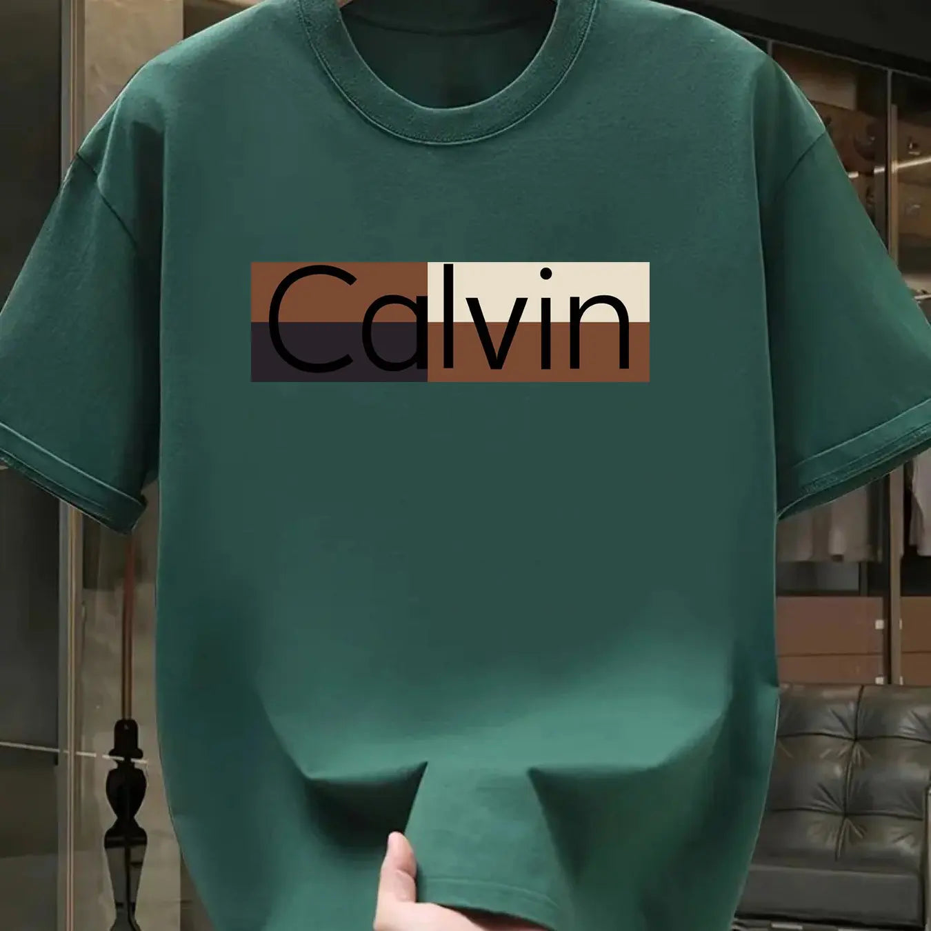 Men's Summer  T-Shirt 100% Pure Cotton Calvin