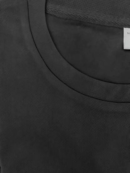 tall t shirts style white cotton tee with gold K print, short sleeves and relaxed fit for gym and weekend wear
