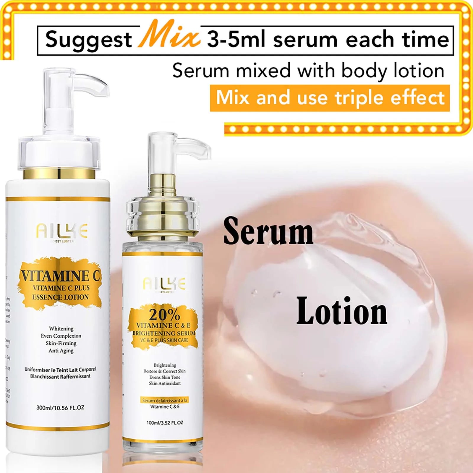 AILKE Vitamin C Skin Care Set – Brighten & Firm