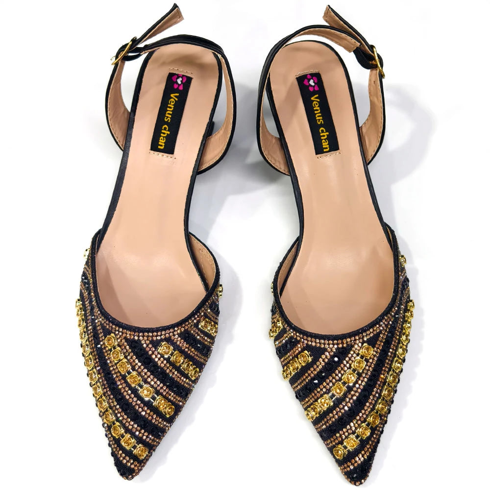 Fuchsia Rhinestone Heels & Bag Set – Party Ready Bling