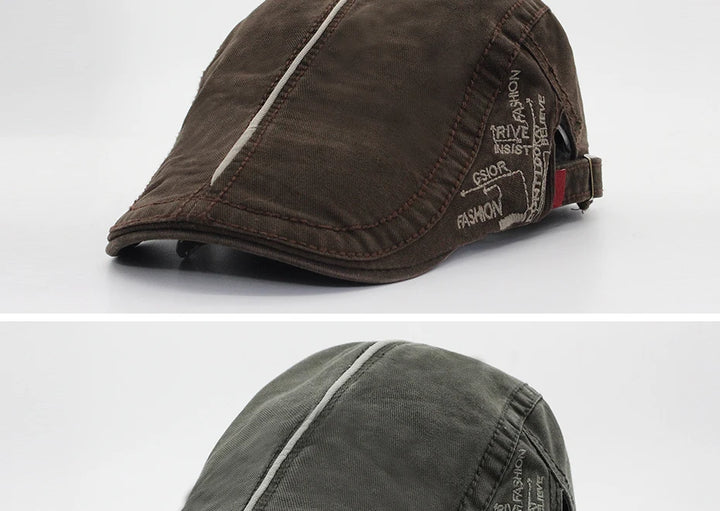 Men Beret – Adjustable Cotton Driver Cap Comfort