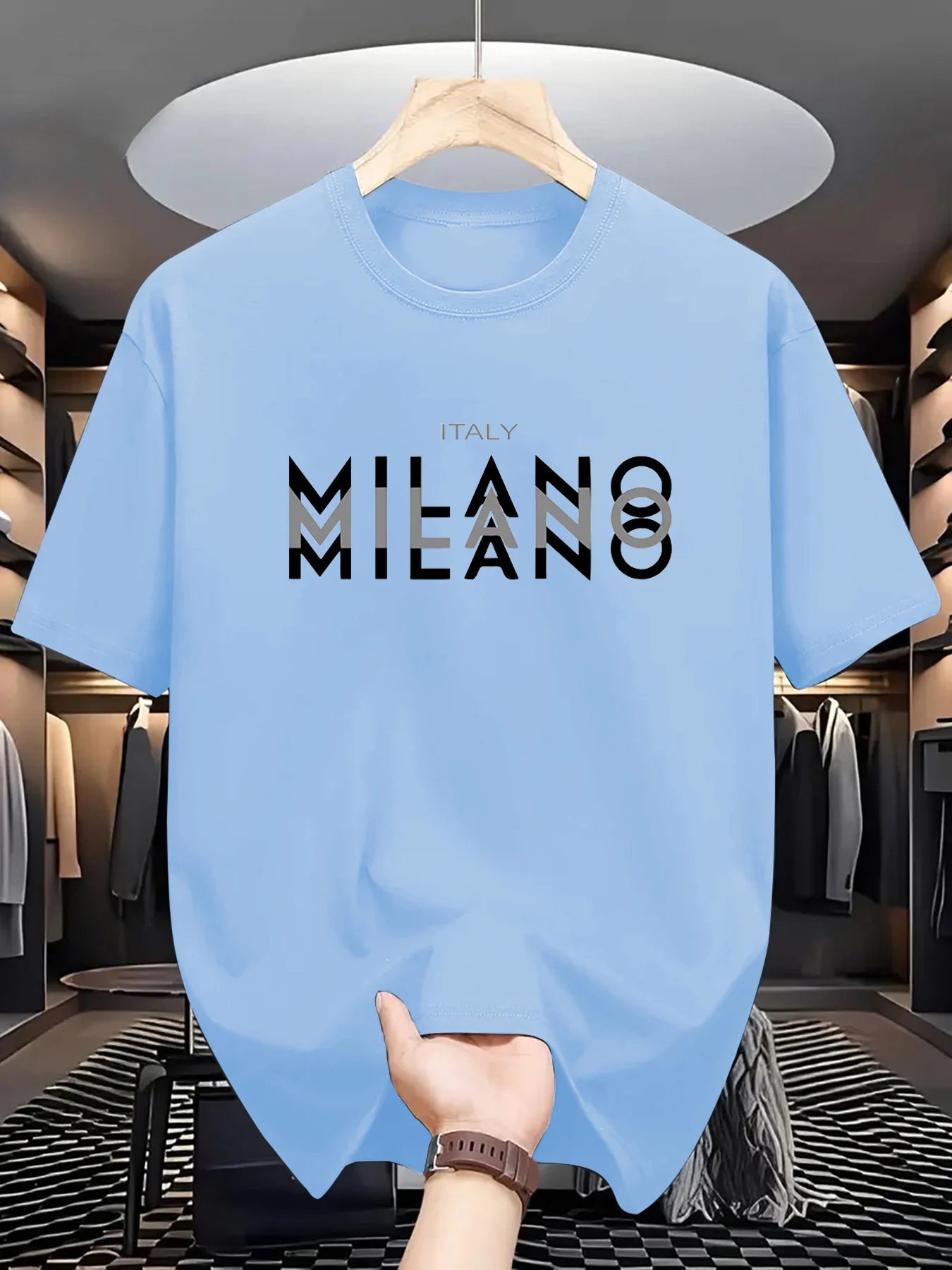 Men's Milano Cotton T-Shirt – Breathable Summer Tee