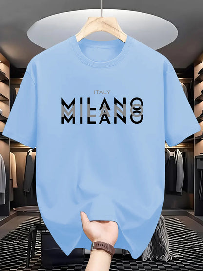 Men's Milano Cotton T-Shirt – Breathable Summer Tee