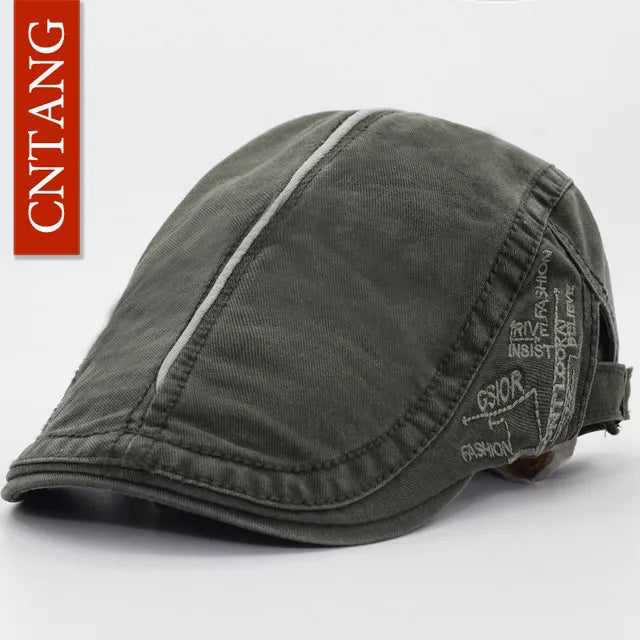 Men Beret – Adjustable Cotton Driver Cap Comfort
