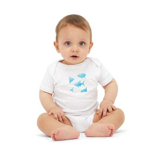 Sea Creatures Baby Bodysuit – Newborn to 24M, Gift-Ready

