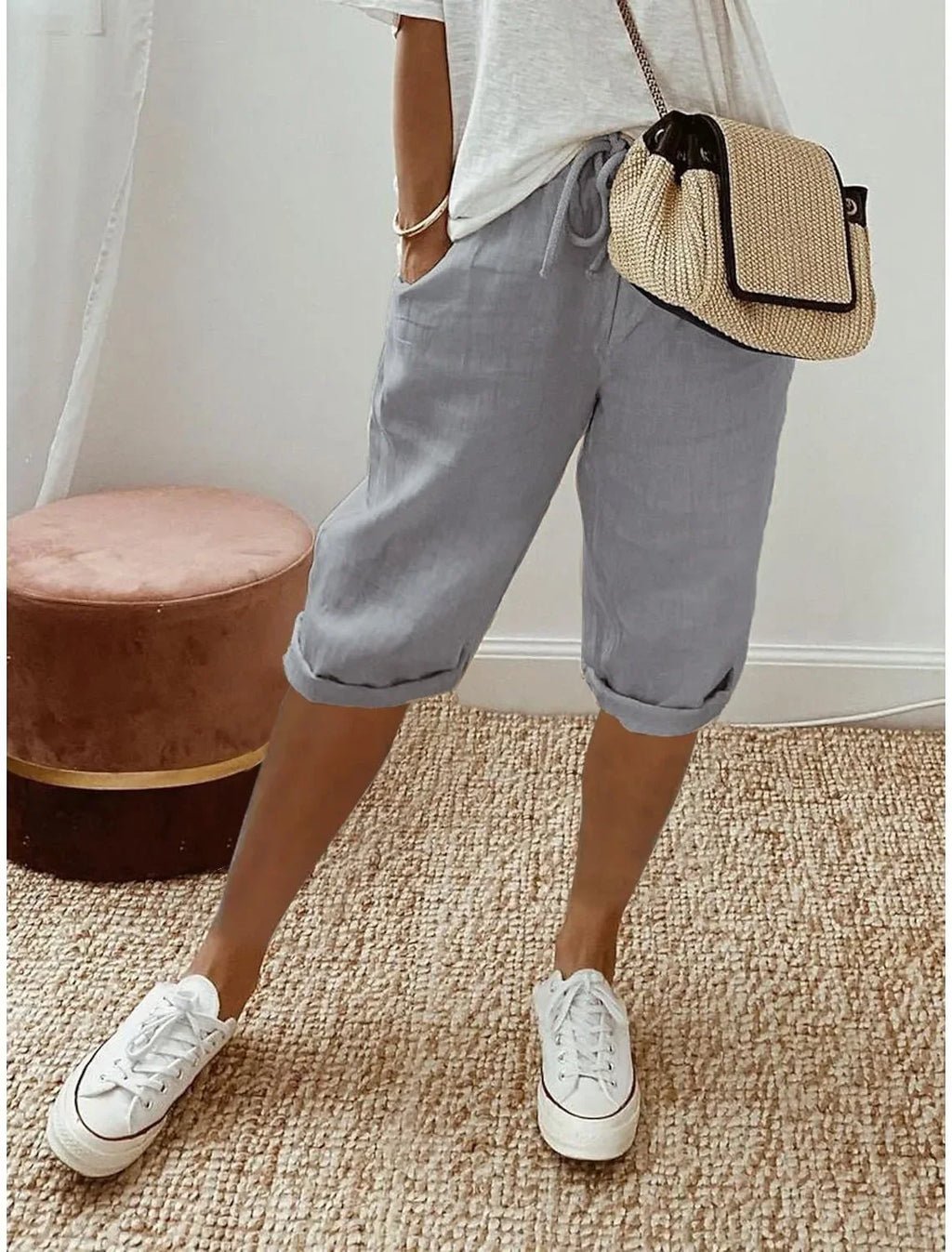 Plus Size Women’s High-Waist Shorts – Breezy Fit