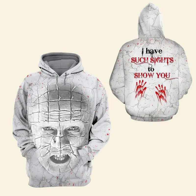 Halloween Hoodie - 3D Horror Boogeyman Graphic Pullover